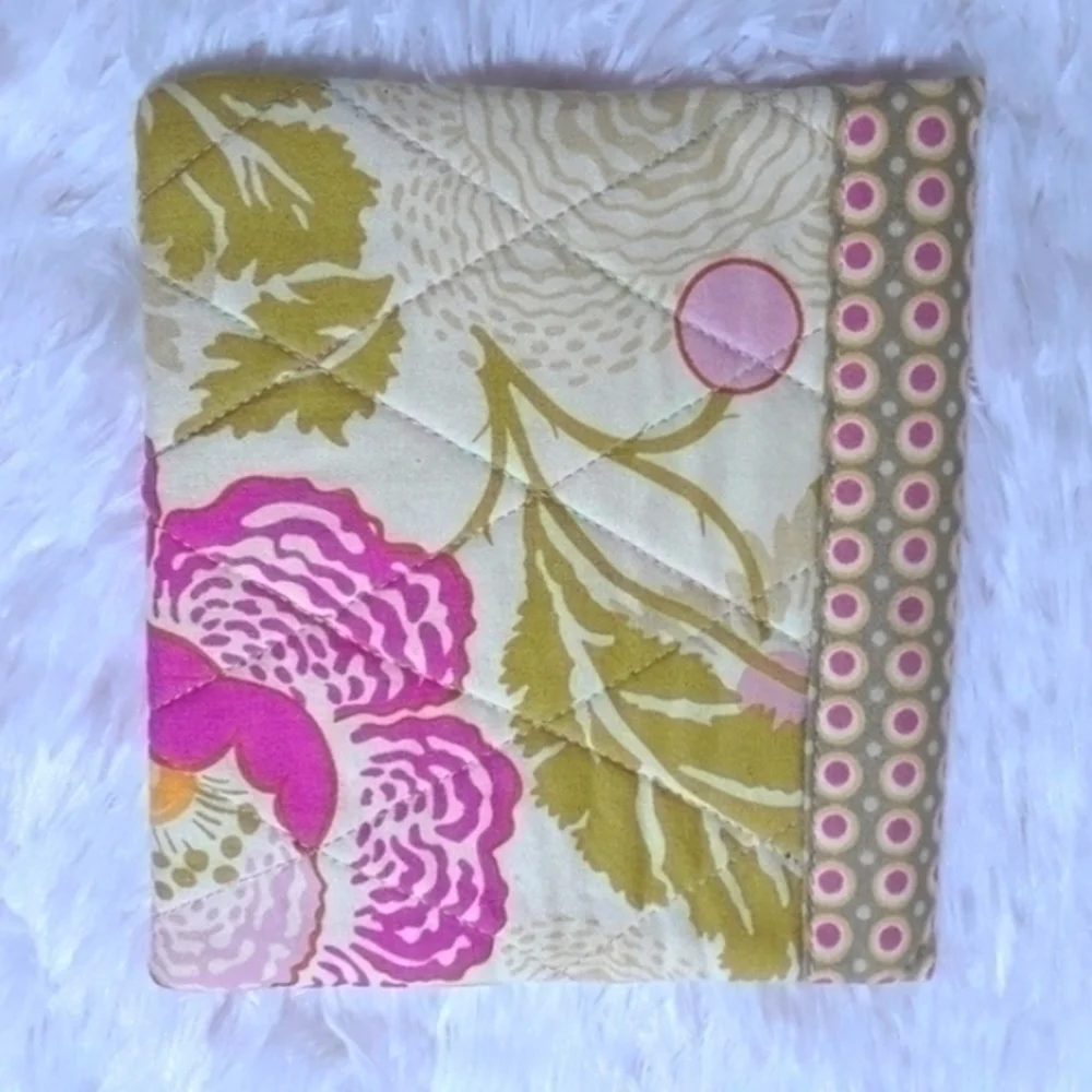 Vintage Quilted Coin Purse Square Pouch